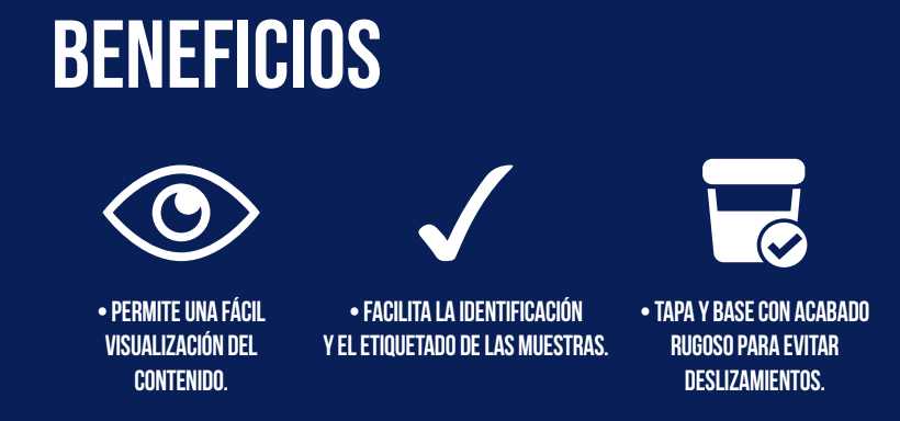 BENEFICIOS D-CHECK® VASOS ESTERILIZADOS